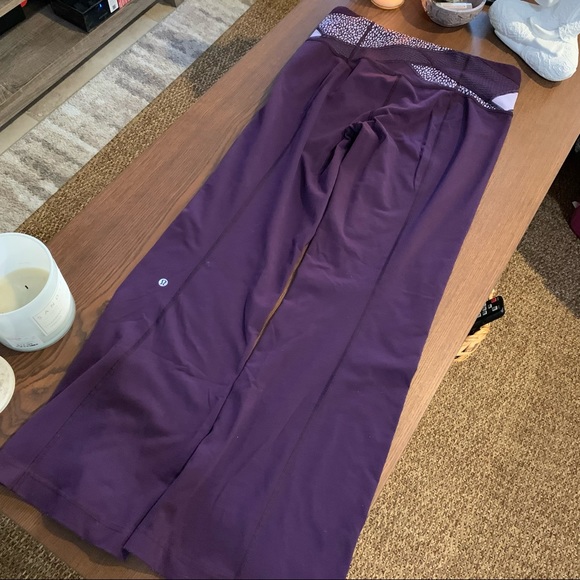 Lululemon 10 wide leg purple leggings high waisted - Picture 5 of 8